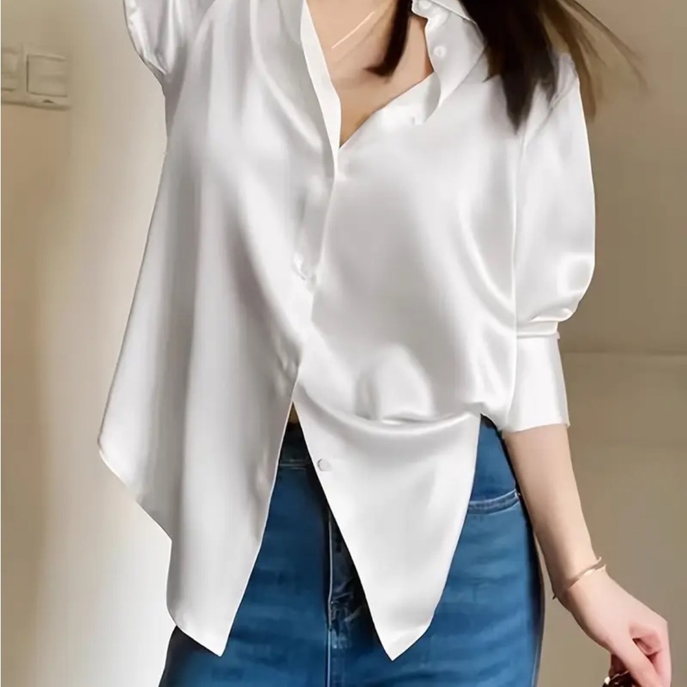 Elegant Classic White Women's Top